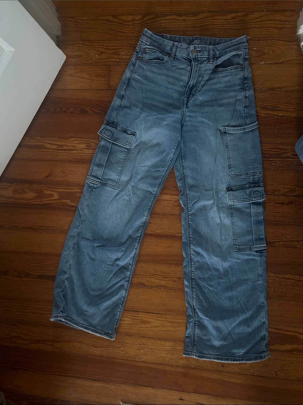 American Eagle Outfitters Straight-Leg Cargo Jeans